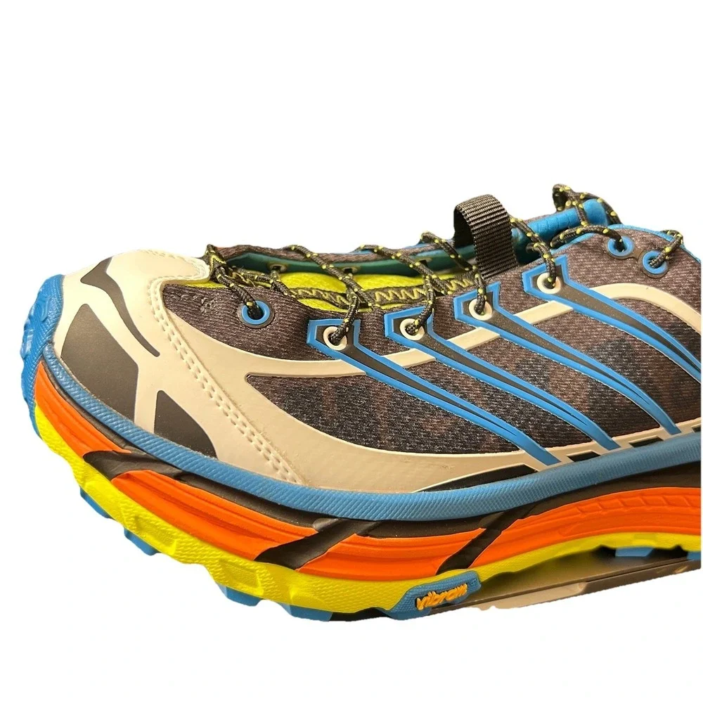 Size 9.5 - Hoka One One HOKA Mafate Three2 Black Diva Blue Orange